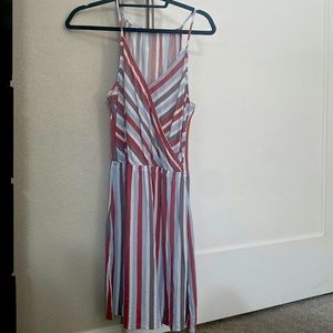 Brand new small dress , flowy cross front